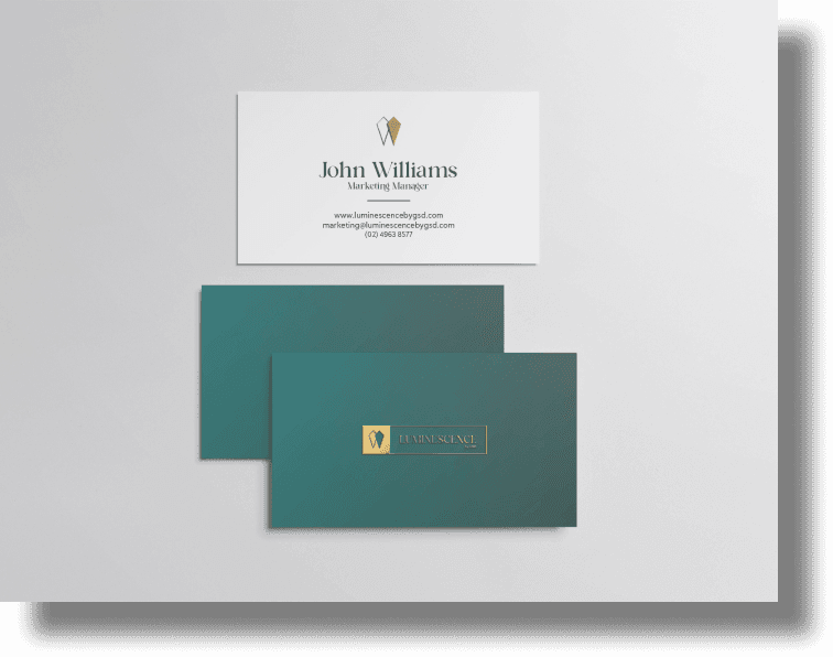 Business cards for dental clinics